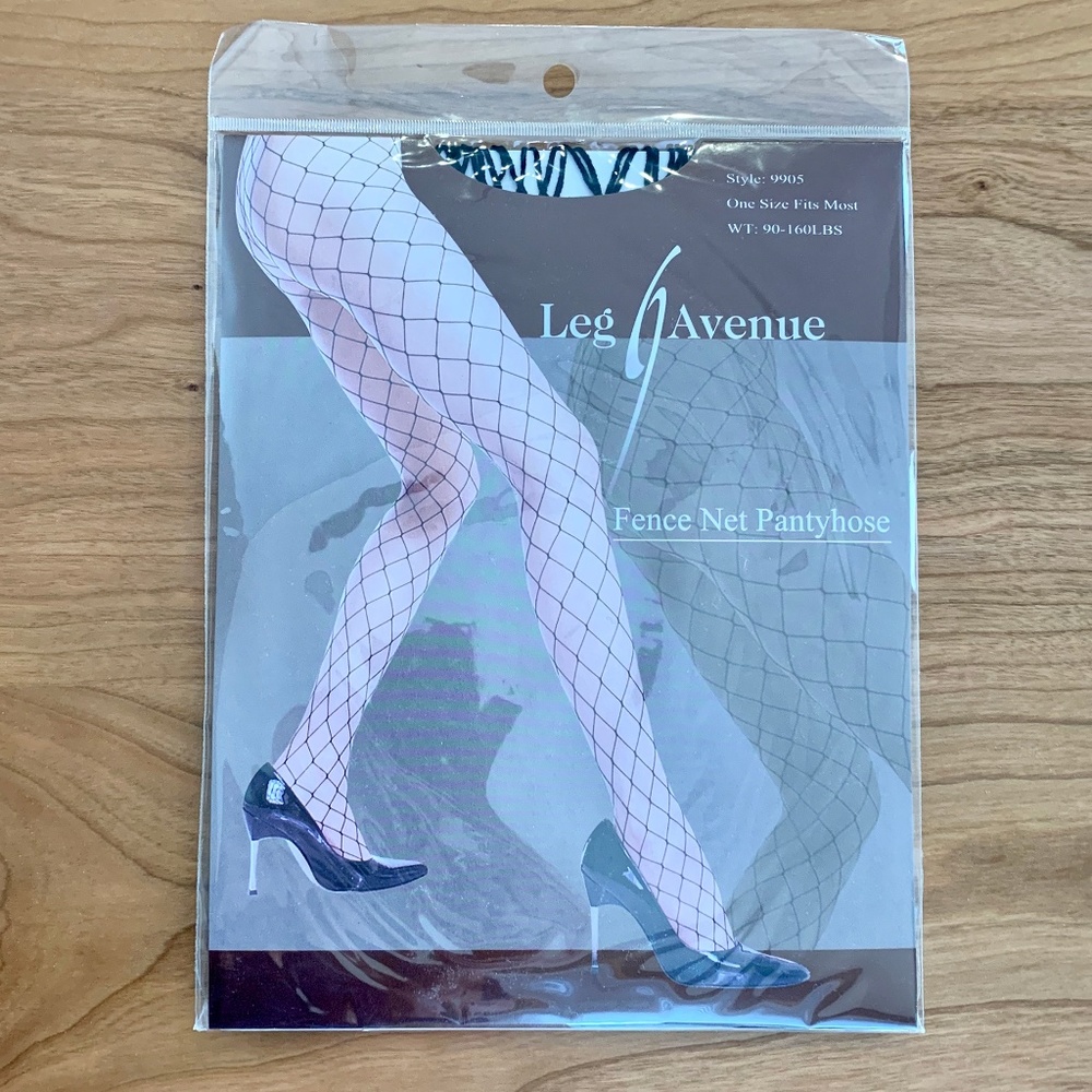 NWOT Black Fish Net PantyHose